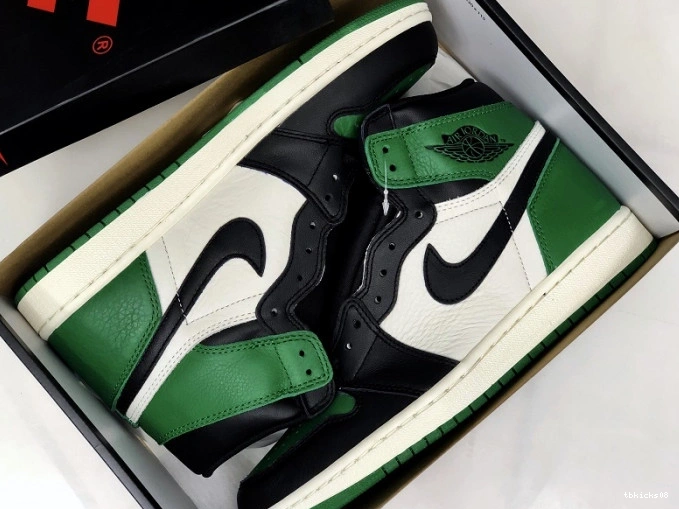 Reps TBkick 1 Air Jordan Green Pine NRG 555088-302 High OG Sail-Black 0630